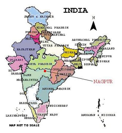 Nagpur In India Map – Map Vector