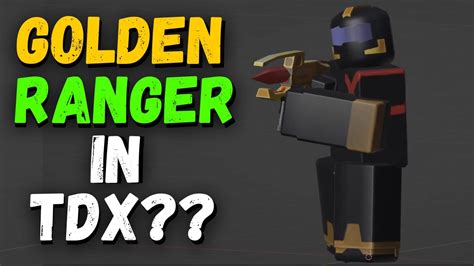 Golden Ranger Is Being Added To TDX?? Tower Defense X ROBLOX - Leaks - YouTube