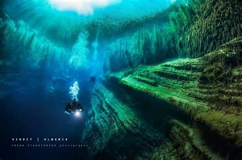 The wonderful underwater caves of Viroi lake (Gjirokastra) • IIA