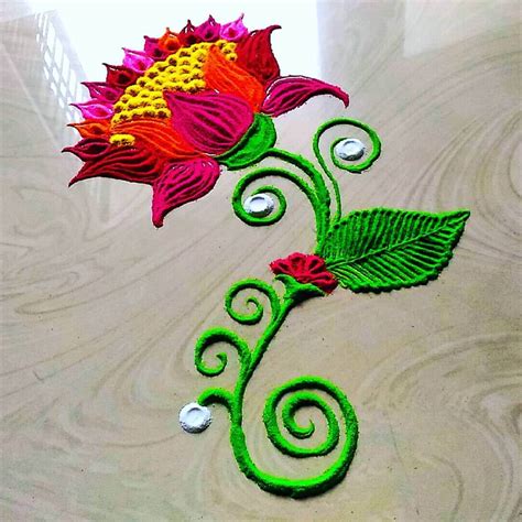 40+ Simple & Easy Diwali Rangoli Designs & Patterns to Draw in Diwali 2019