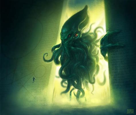 Cthulhu - at the gates of R'lyeh - personal artwork done by ... | Lovecraft monsters, Cthulhu ...