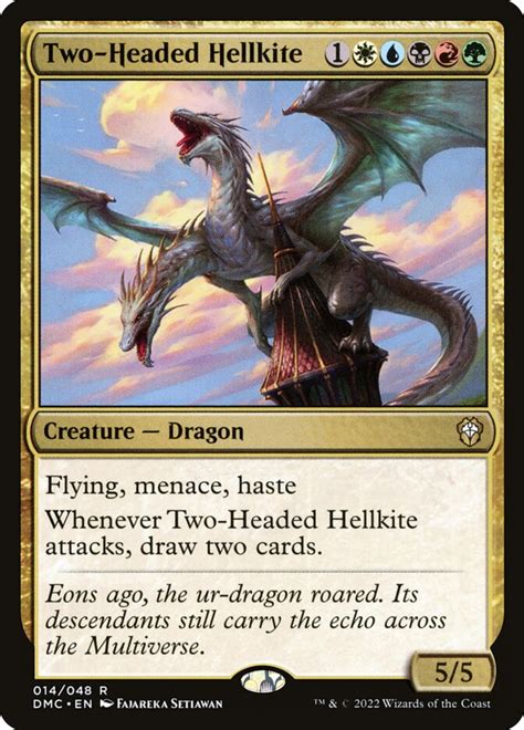 Two-Headed Hellkite · Dominaria United Commander (DMC) #14 · Scryfall Magic The Gathering Search