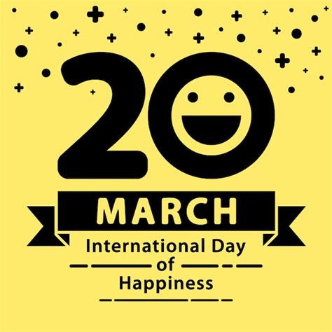 International day of happiness | Premium Vector