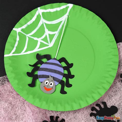 Spider Paper Plate Craft - Easy Peasy and Fun