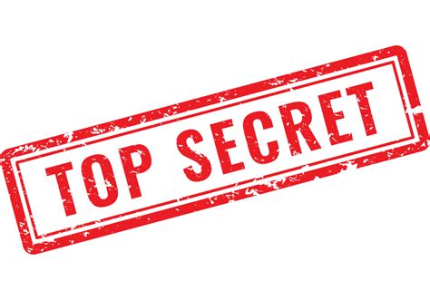 top secret, rubber stamp 21433022 PNG