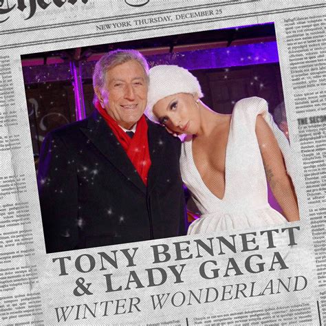 Lady Gaga con Tony Bennett: Winter wonderland, la portada de la canción