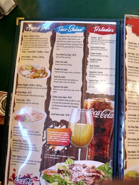 Menu at Chapala Mexican Restaurant, Nampa, 12th Ave Rd