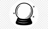 crystal ball clipart 3137133 sketch template