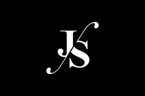 JS Monogram Logo Design By Vectorseller | TheHungryJPEG.com