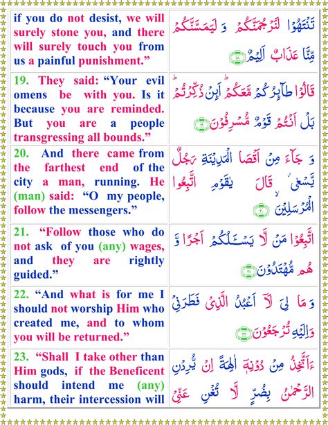 Surah Yaseen In English - IMAGESEE