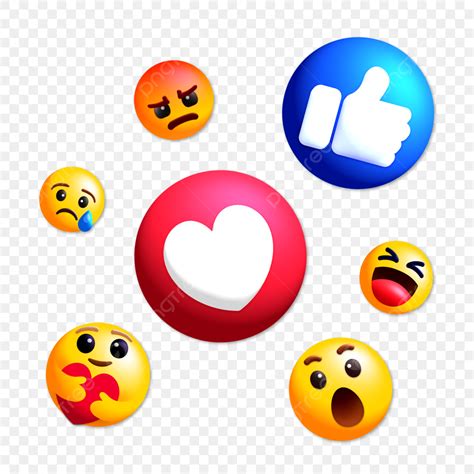 Facebook Emojis 3d Vector, Facebook Emoji 3d Icon In The Air, Facebook ...