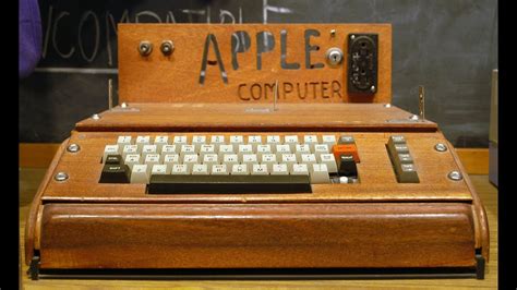 The Original Apple Computer "Apple I" in 1976. - YouTube