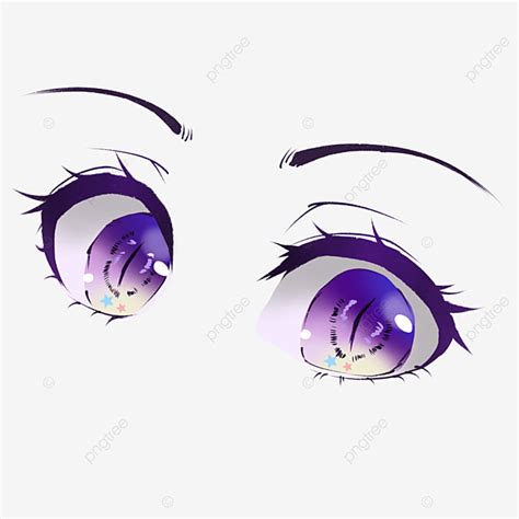 Anime Character Girl PNG Transparent, Cartoon Animation Character Girl Purple Eyes, Anime ...