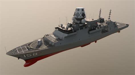 BAE T-26 Frigate - 3D model by upsurgestudios [646f010] - Sketchfab