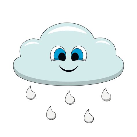 Feliz Nube De Lluvia De Dibujos Animados Canstock Images And Photos ...