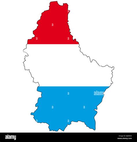 Luxembourg, flag, outline Stock Photo - Alamy