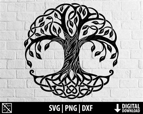 Celtic Tree of Life Dxf Svg Png Family Tree Clipart - Etsy Hong Kong