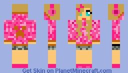 Cute Creeper Hoodie Girl Minecraft Skin