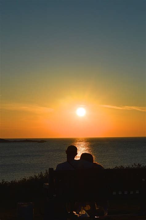 Free photo: Couple, Sunset, Red, St Ives - Free Image on Pixabay - 650335