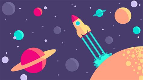 Flat Space Wallpaper on Behance