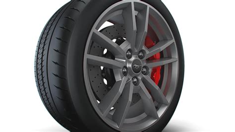 Ford Mustang GT 2023 Wheel - 3D Model by Creative Idea Studio