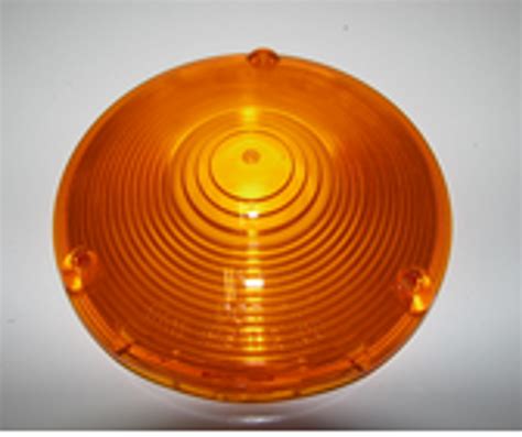 Amber Round Lens - 4-1/8" - Vintage Campers