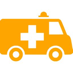 Orange ambulance icon - Free orange ambulance icons