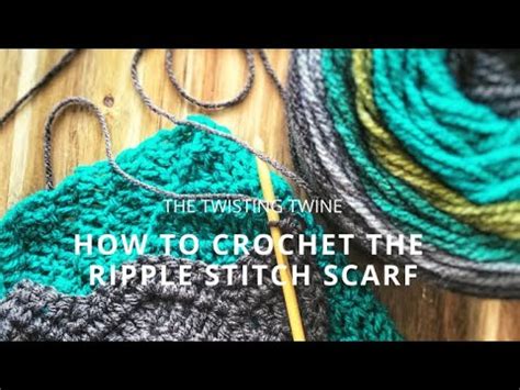 How to Crochet the Ripple Stitch Scarf - YouTube