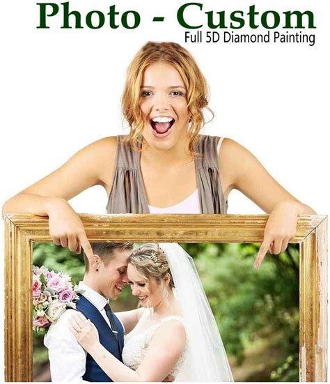 Personalized Custom Photo Diamond Art 5D DIY Diamond Painting Full Drill Diamond Embroidery Kit ...