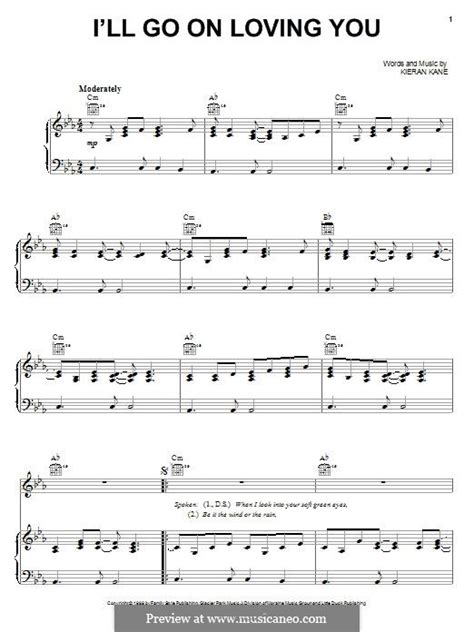 I'll Go On Loving You (Alan Jackson) by K. Kane - sheet music on MusicaNeo