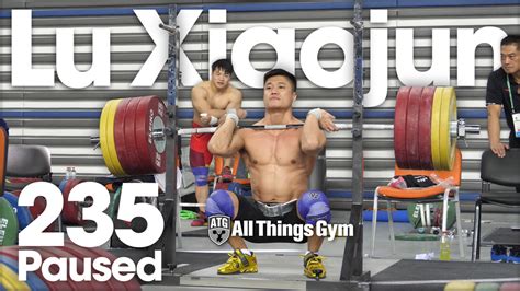Lu Xiaojun 235kg Paused Front Squat Session - All Things Gym