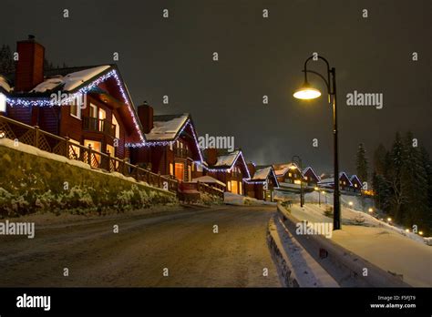 Night winter landscape Stock Photo - Alamy