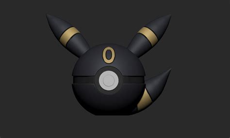 Pokemon Umbreon Pokeball 3D model 3D printable | CGTrader