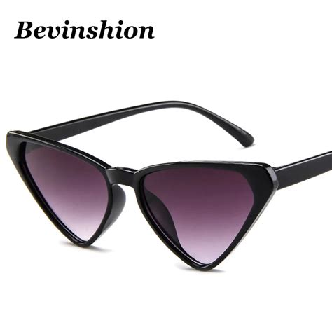 Brand Cat Eye Sunglasses Oversized Couple Triangle Sunglasses Women Men Cheap Glasses Pink ...