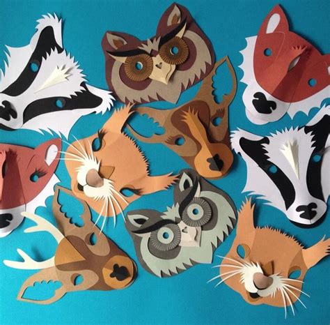 Kids masks by Helen Musselwhite | Mask for kids, Animal masks, Art for kids