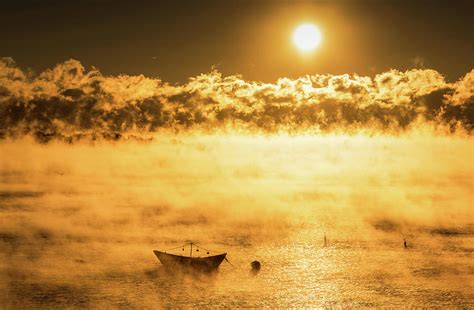 Sea Smoke Sunrise Photograph by Jack Milton - Fine Art America