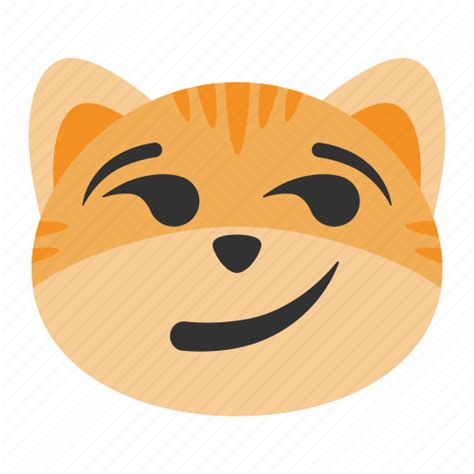 Cat, emoji, expression, face, happy, smile, smirk icon - Download on ...