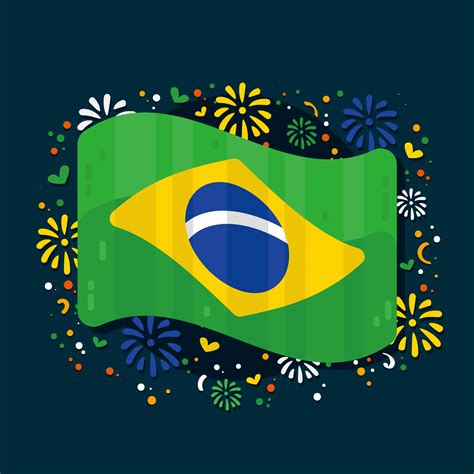 Vector de bandera de brasil 369681 Vector en Vecteezy