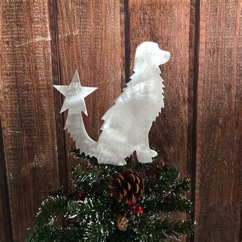 Golden Retriever Dog Christmas Tree Topper Wreath | Etsy