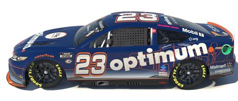 NASCAR Cup Series Next Gen Toyota Camry Team Optimum 2023 by Johnny McNamara - Trading Paints