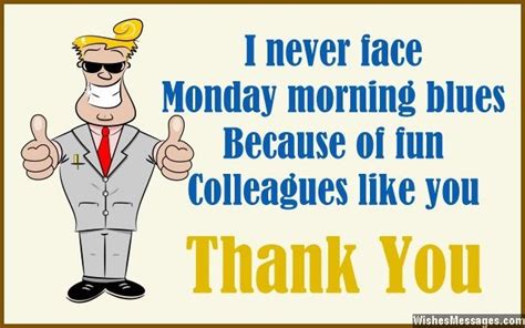 Thank You Funny Quotes For Co Workers. QuotesGram