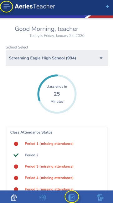 Aeries Teacher App - Gradebook : Aeries Software