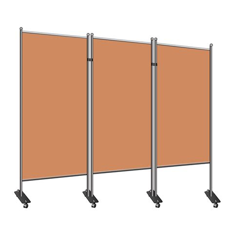 TWSOUL Room Divider, Office Partition, 3-Panel Office Divider Folding ...