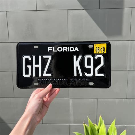 DIY Florida License Plate Vinyl Wrap Kit Custom License Plate - Etsy