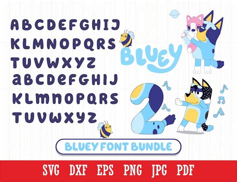 Bluey Cartoon Font