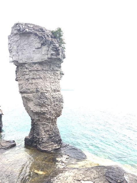 Flower Pot on Flowerpot Island, Fathom Five National Park, Ontario, Canada | Flowerpot island ...