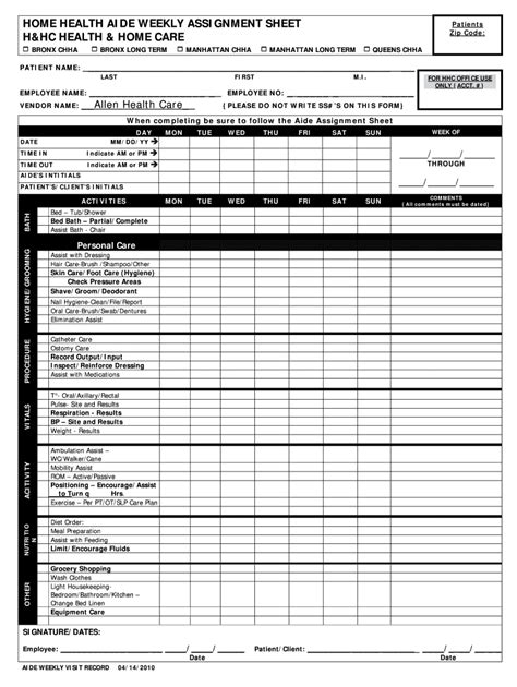 Free Cna Report Sheet Templates - Nisma.Info