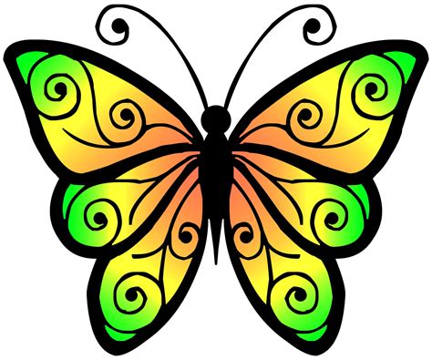 Clipart Butterfly 4 Free Stock Photo - Public Domain Pictures