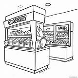 Grocery Store Coloring Page 19852 15688 sketch template