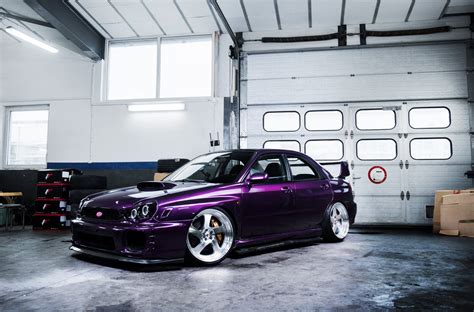 Purple Subaru WRX Stanced Out and Fitted with Custom Parts | Subaru wrx ...